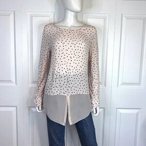 M MADE IN ITALY women's Pink and black blouse  large